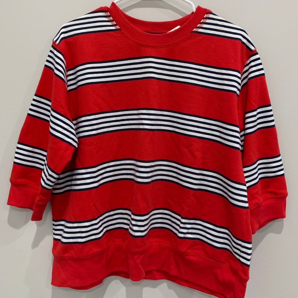 Catalina Striped Crew Neck 3/4 Sleeve
